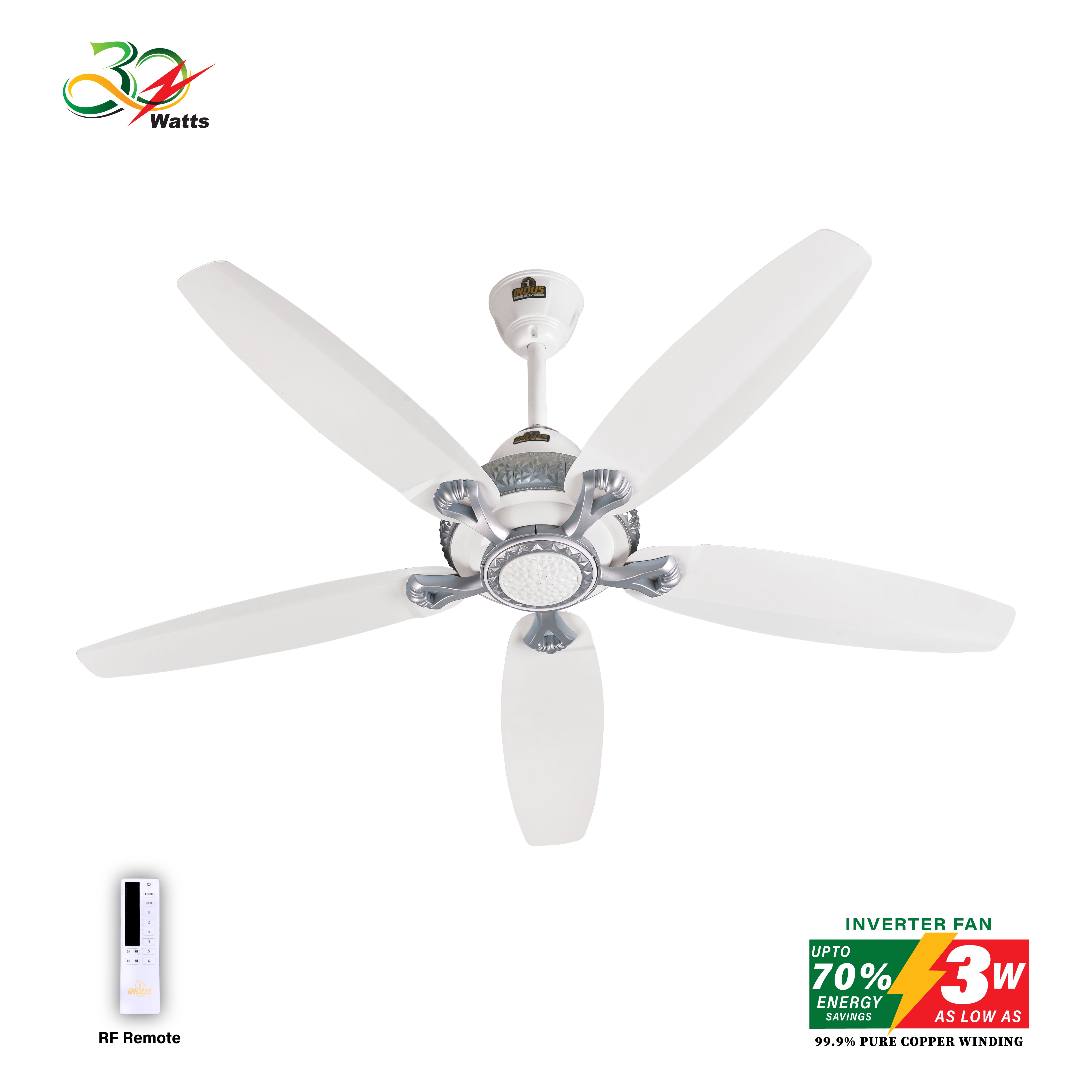 Marvel Diamond Ceiling Fan (30-Watt Inverter Fans)